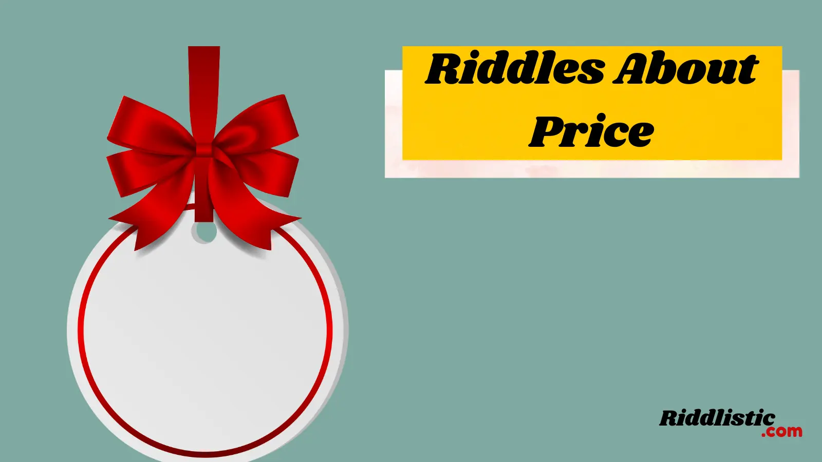 Riddles About Price