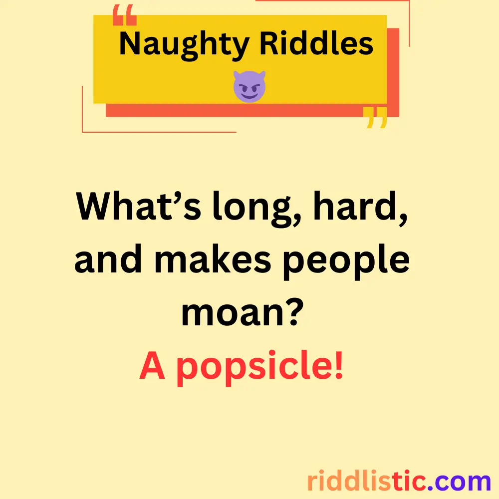 Naughty Riddles for a Laugh
