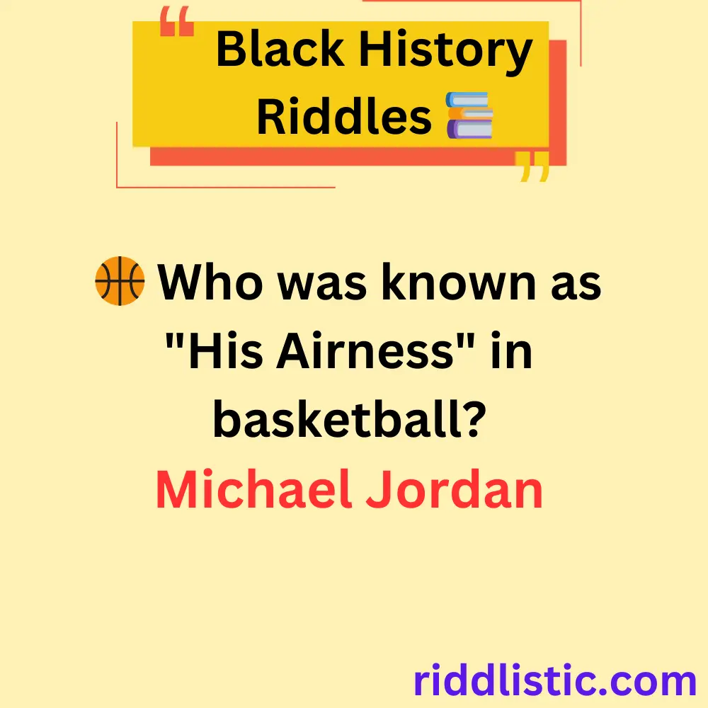 Riddles About Black Athletes