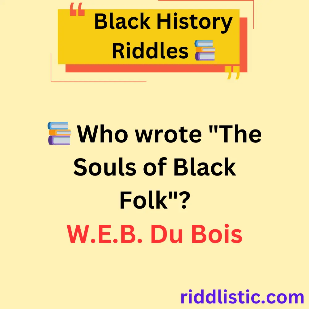 Riddles About Black Authors