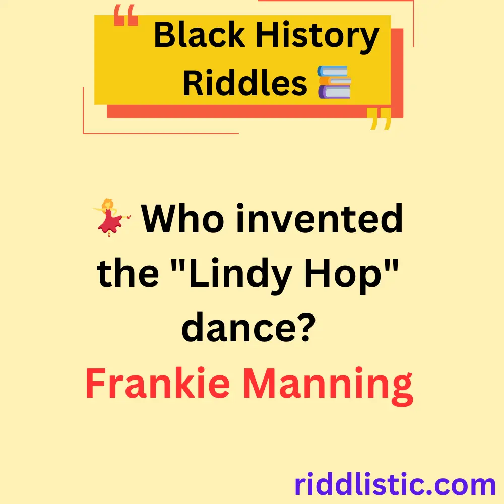 Riddles About Black History Music