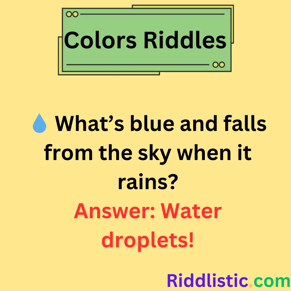 Riddles About Blue