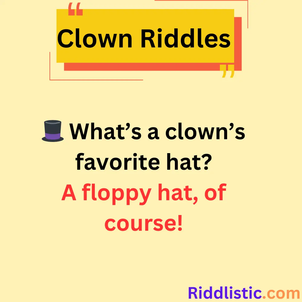 Riddles About Clown Costumes