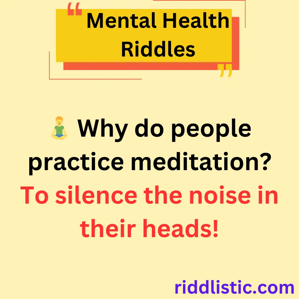 Riddles About Coping with Stress