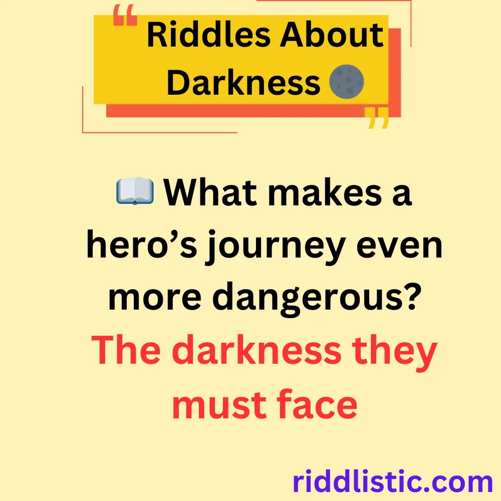 Riddles About Darkness in Literature