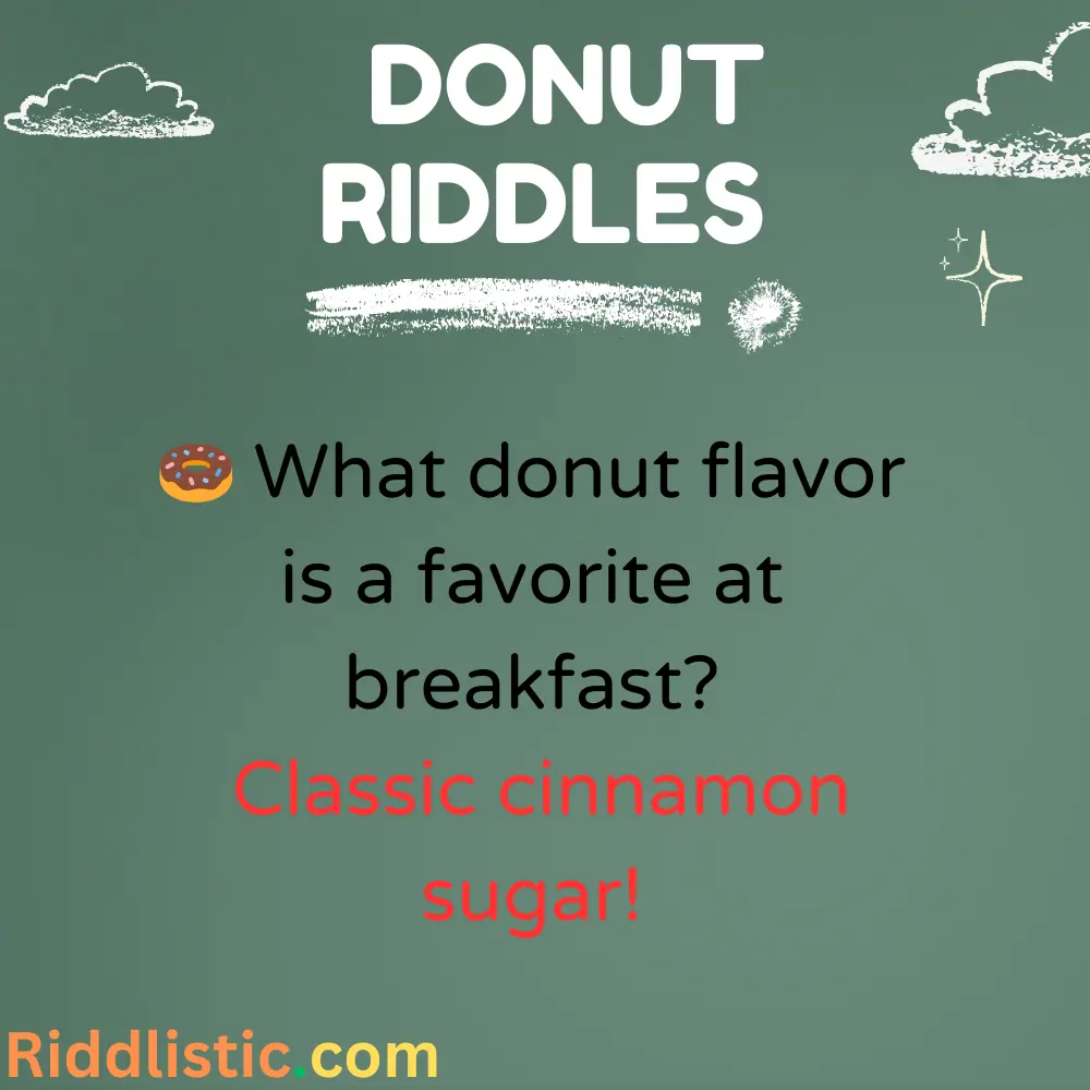 Riddles About Donut Flavors