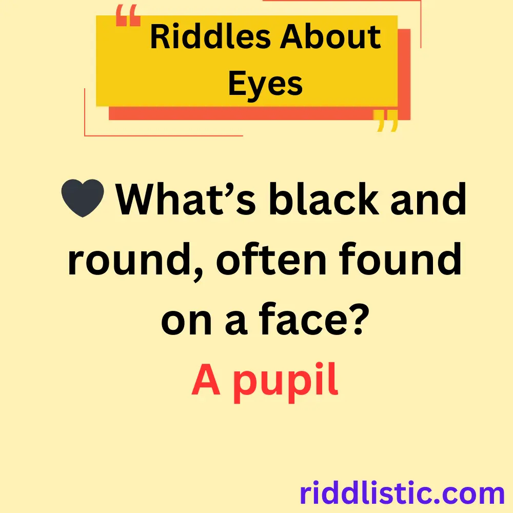 Riddles About Eyes