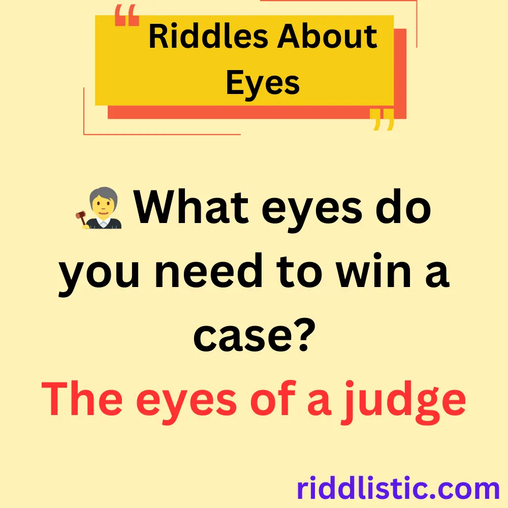 Riddles About Eyes