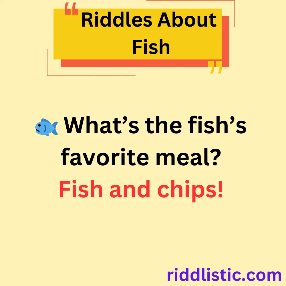 Riddles About Fish