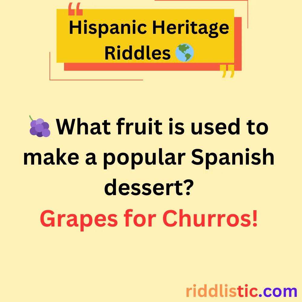 Riddles About Hispanic Food