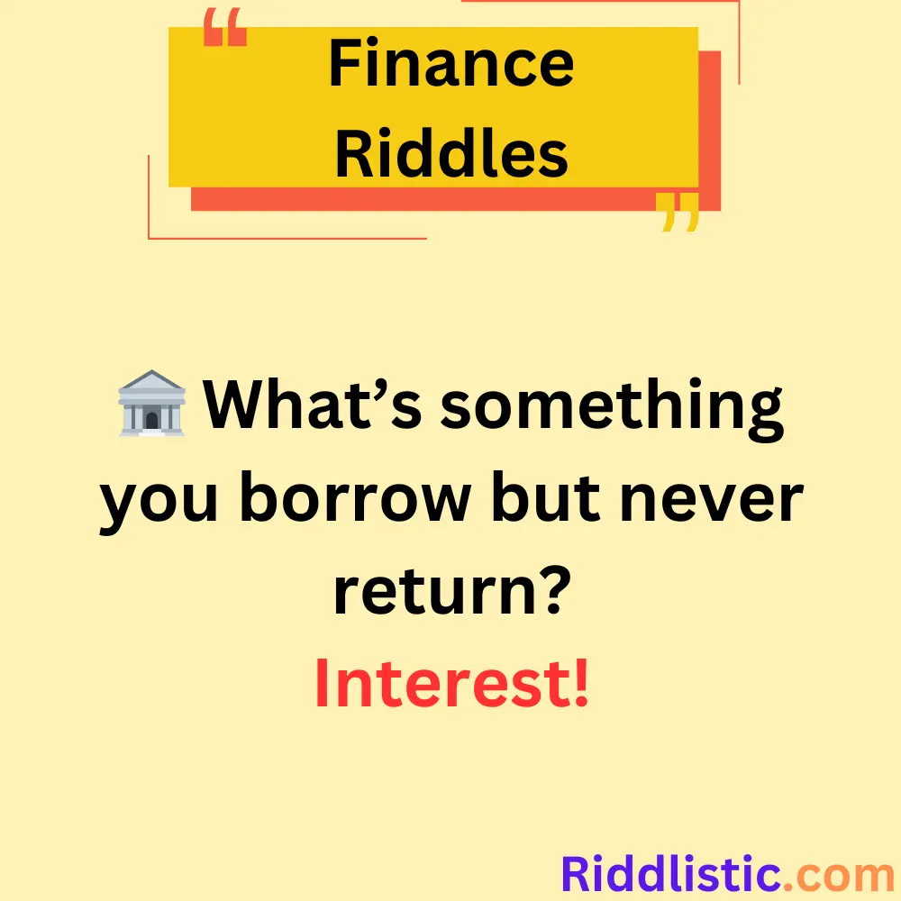 Riddles About Loans and Debt