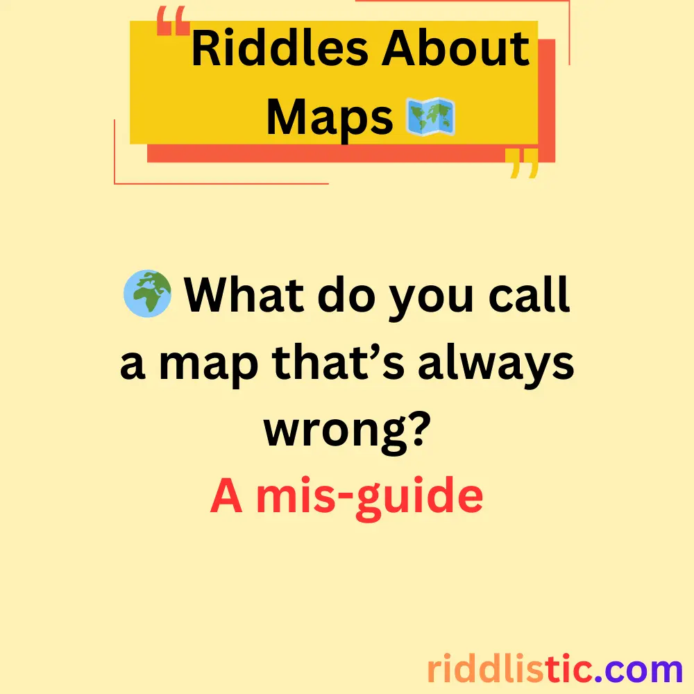 Riddles About Maps and Directions