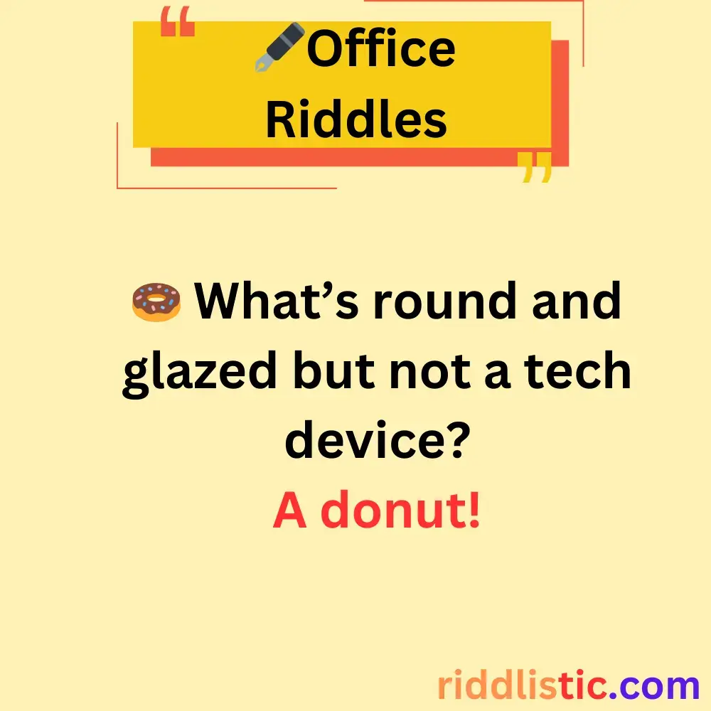 Riddles About Office Culture