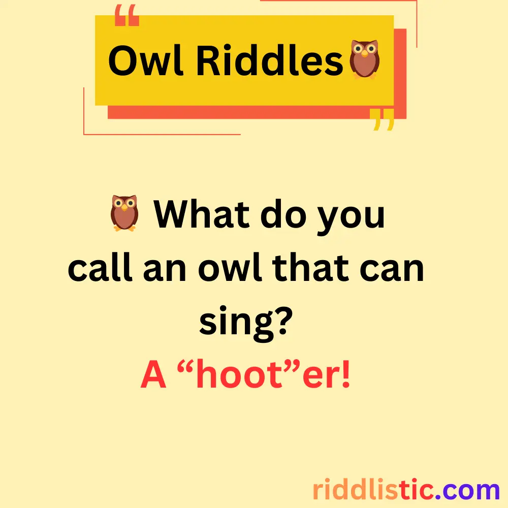Riddles About Owls’ Hoots