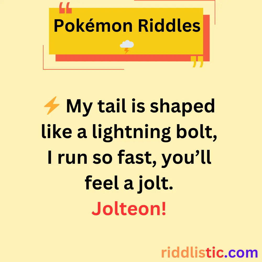 Riddles About Pikachu