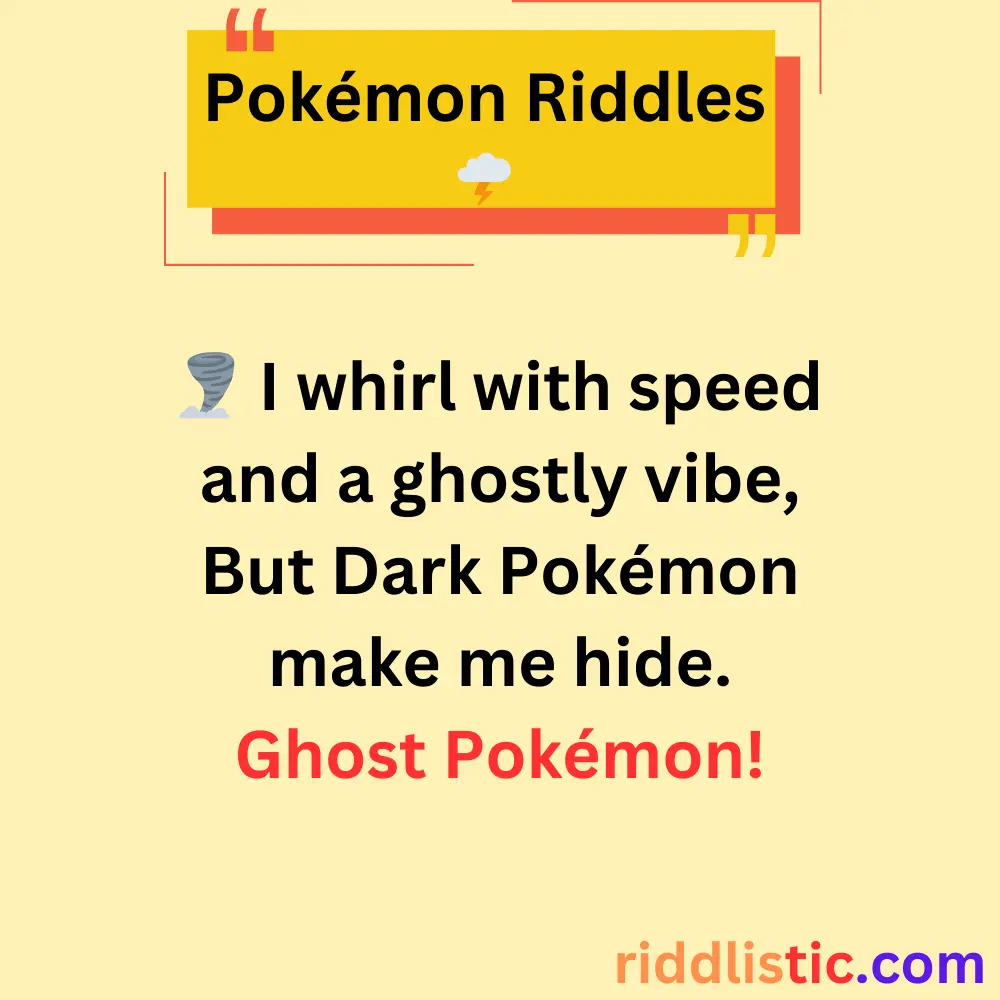 Riddles About Pokémon Types