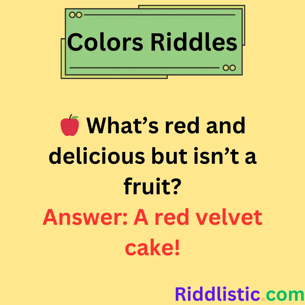 Riddles About Red