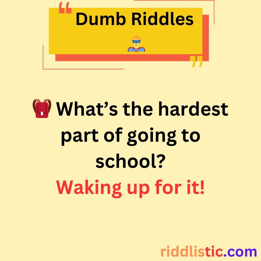 Riddles About School
