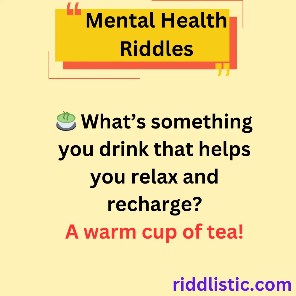 Riddles About Self-Care