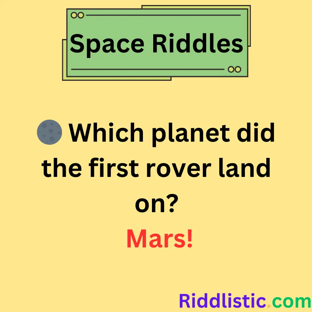 Riddles About Space Travel