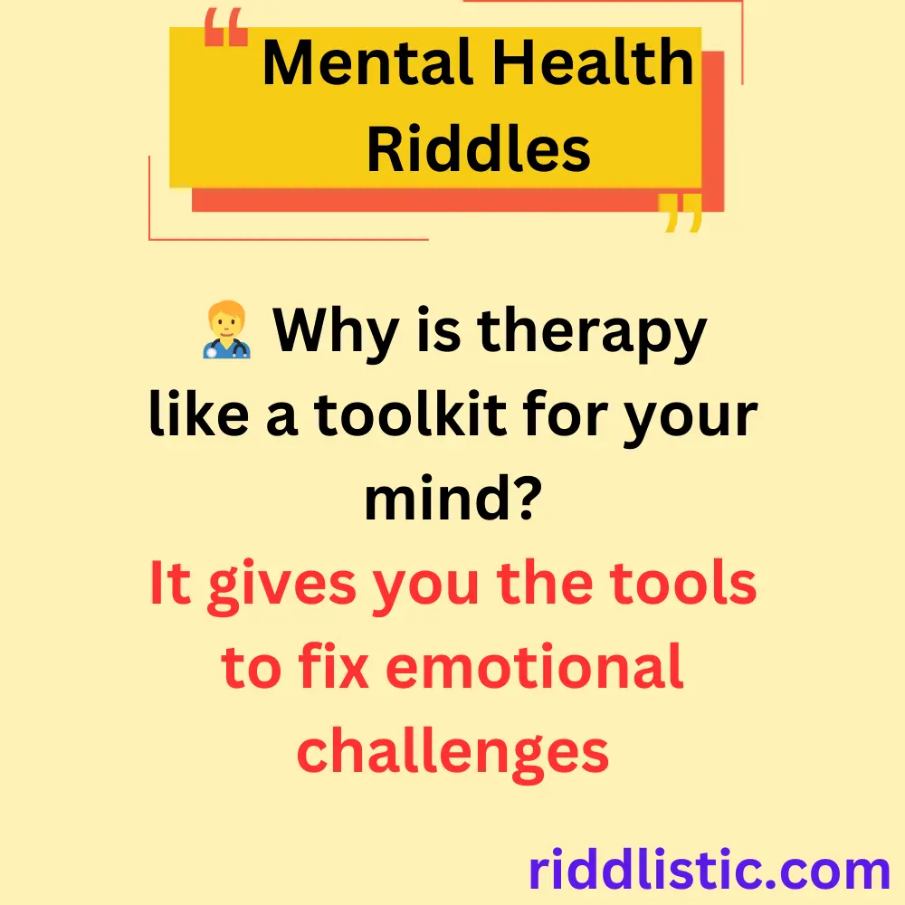 Riddles About Therapy