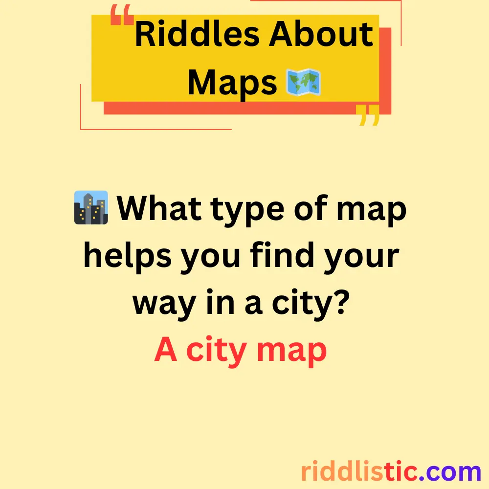 Riddles About Types of Maps