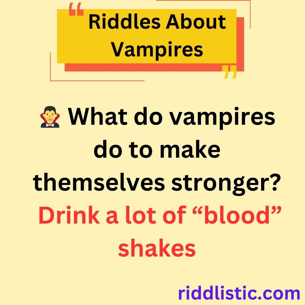 Riddles About Vampires