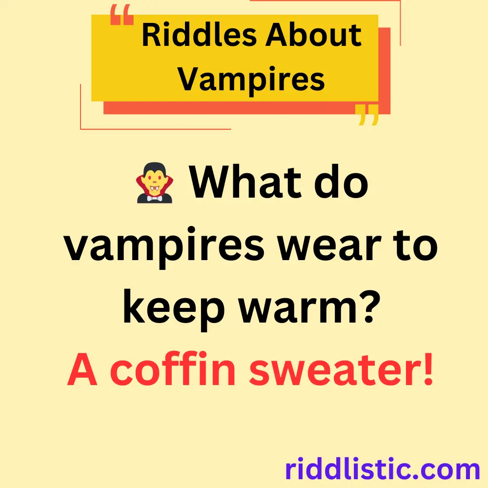 Riddles About Vampires