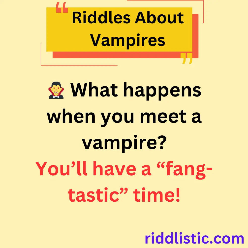 Riddles About Vampires
