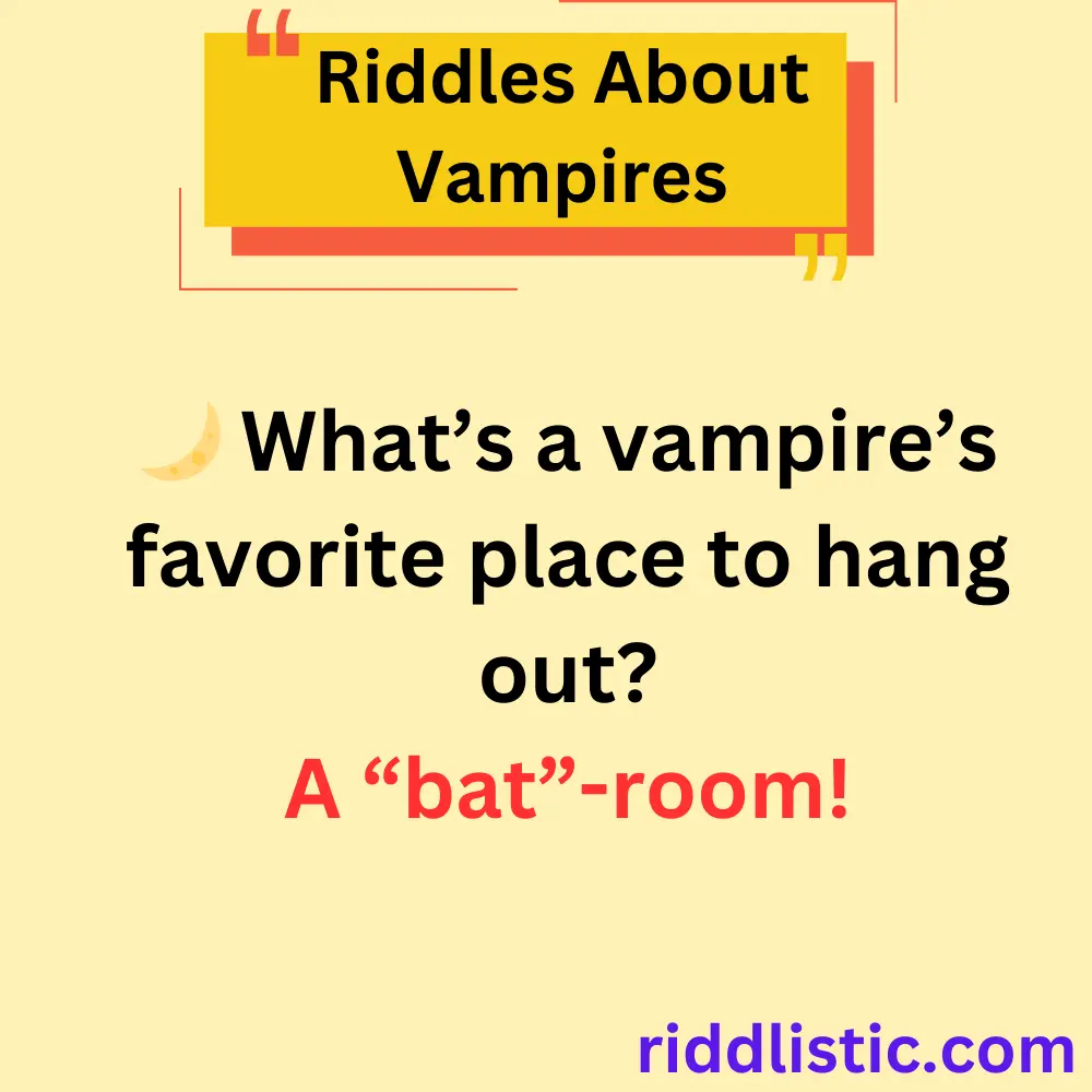 Riddles About Vampires