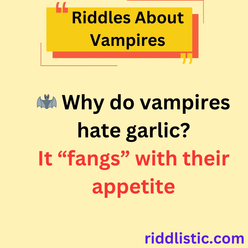 Riddles About Vampires