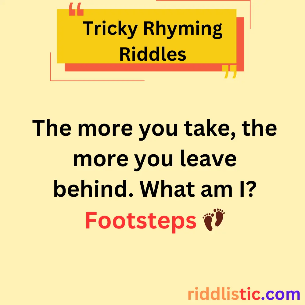 Tricky Rhyming Riddles