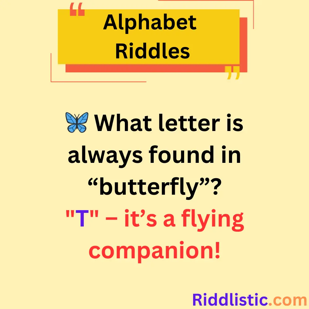 Riddles About Letters in Words