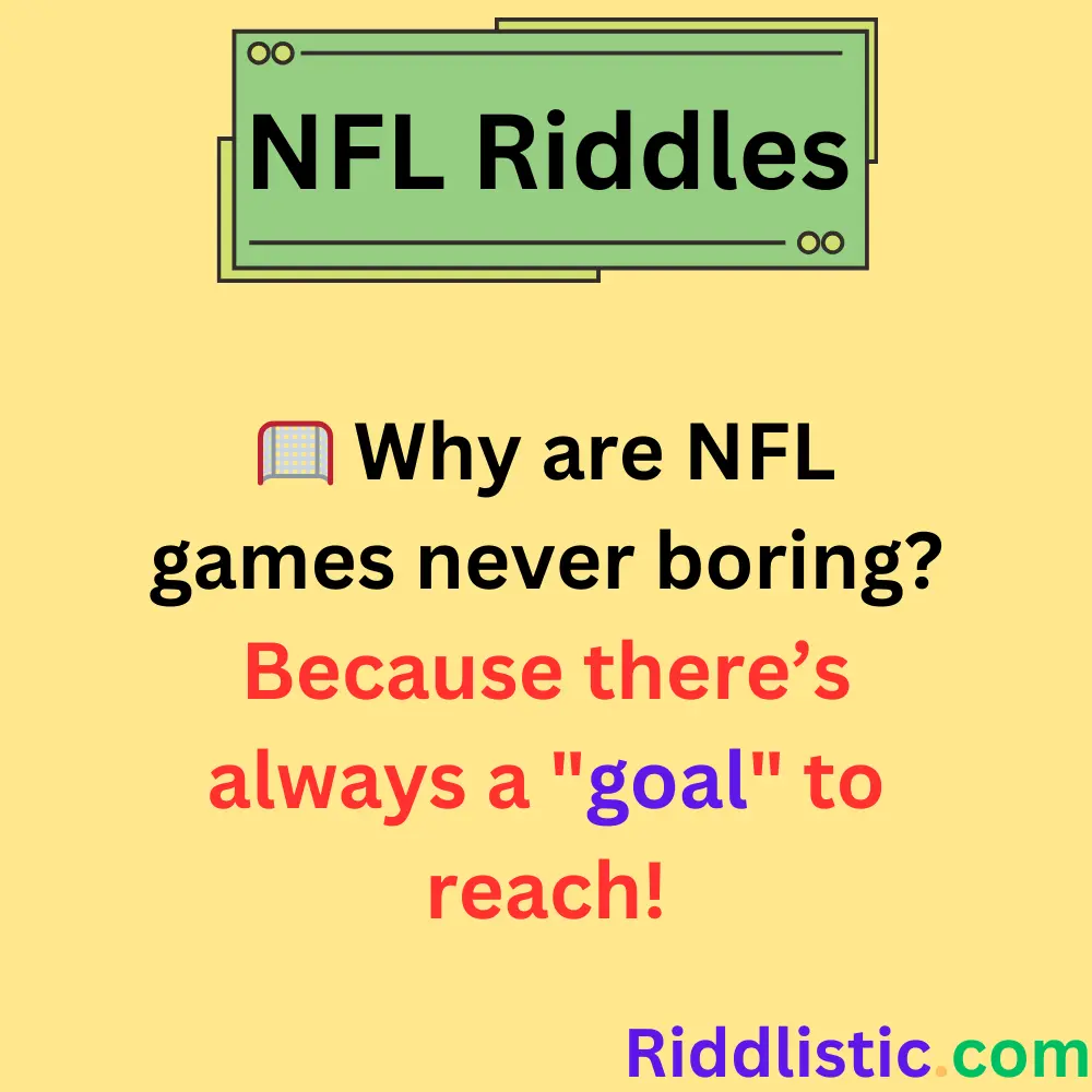 Riddles About NFL Games