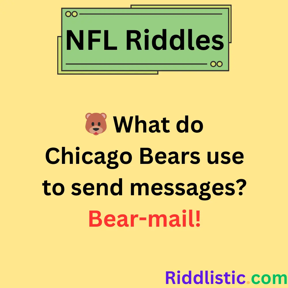 Riddles About NFL Teams