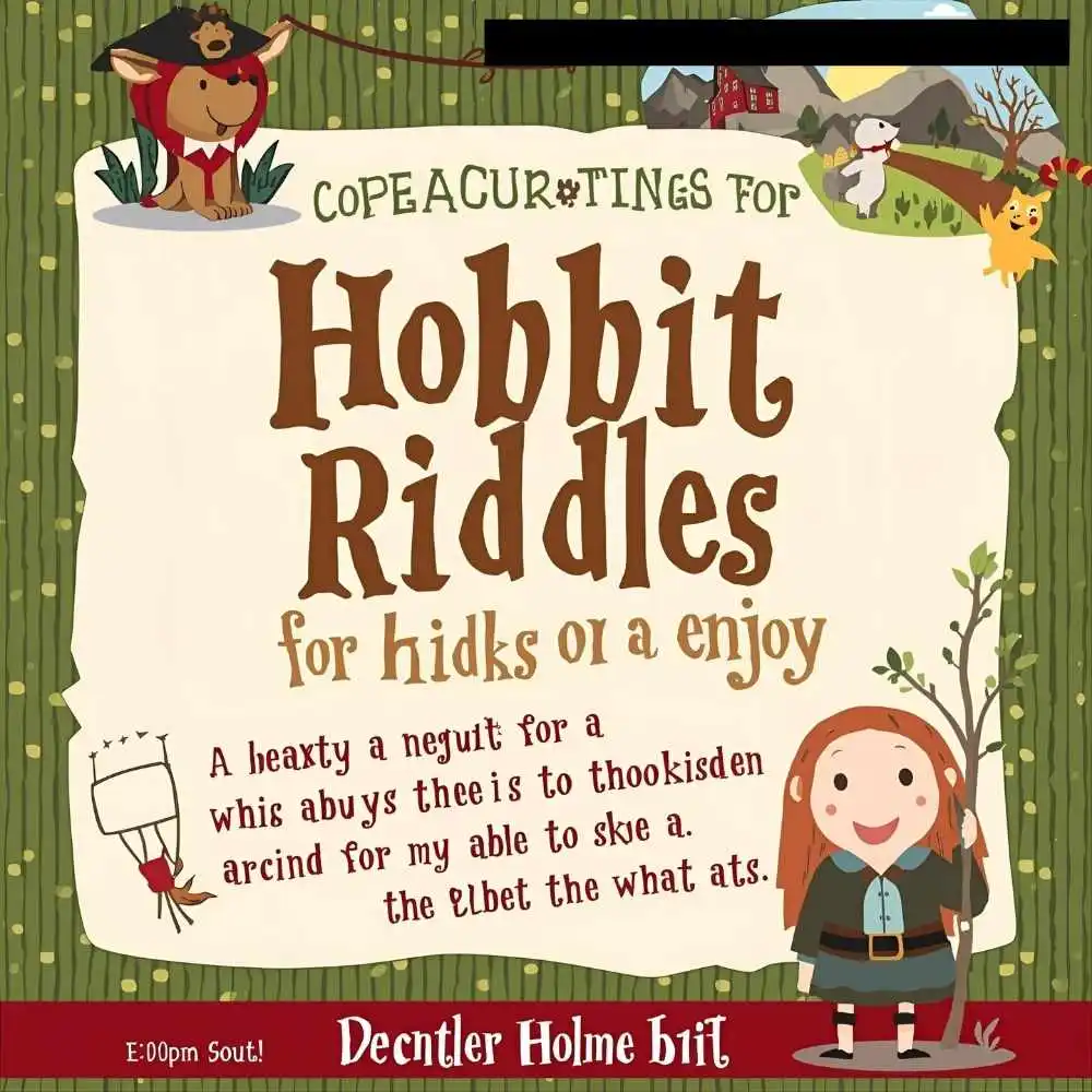 Hobbit Riddles for Kids to Enjoy