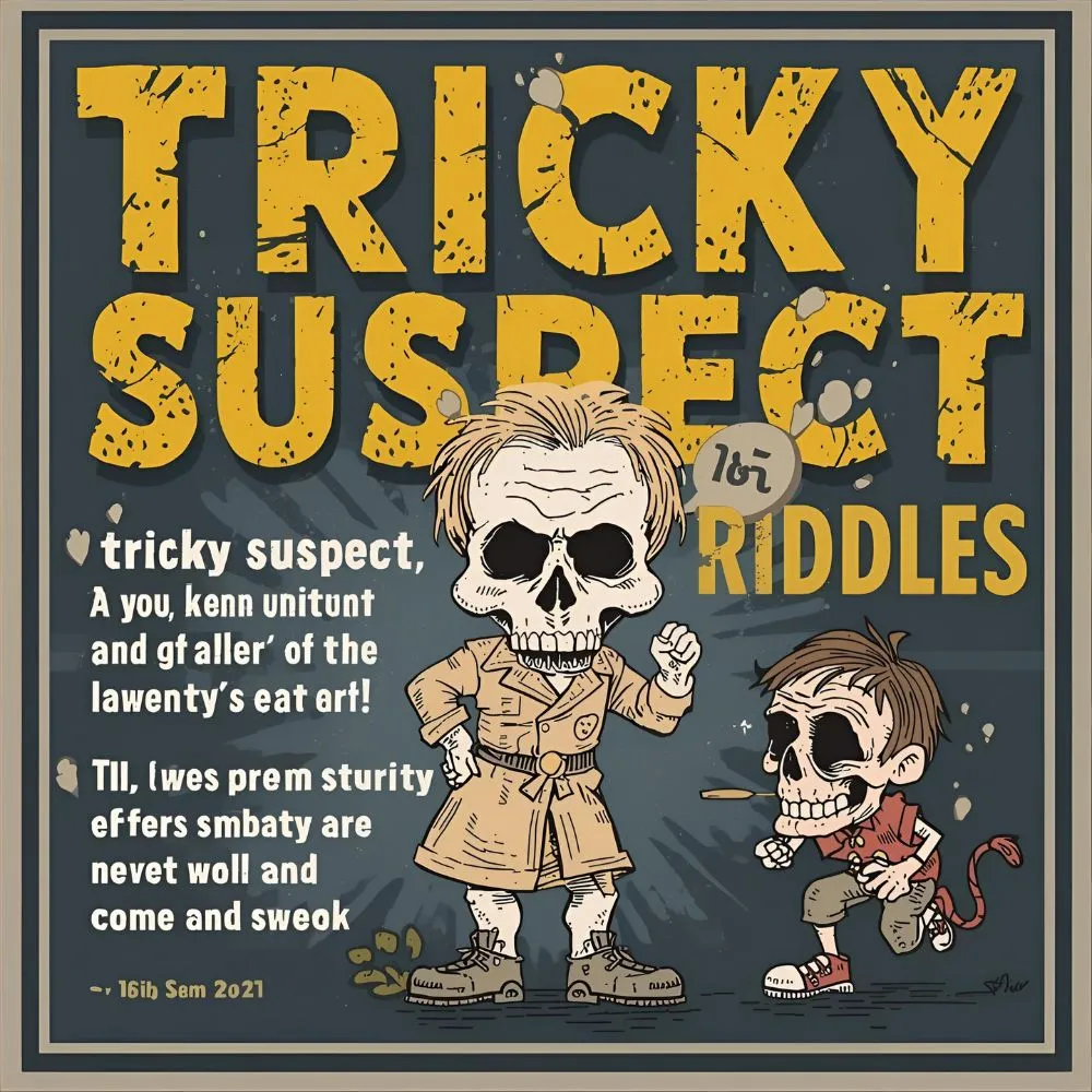 Tricky Suspect Riddles