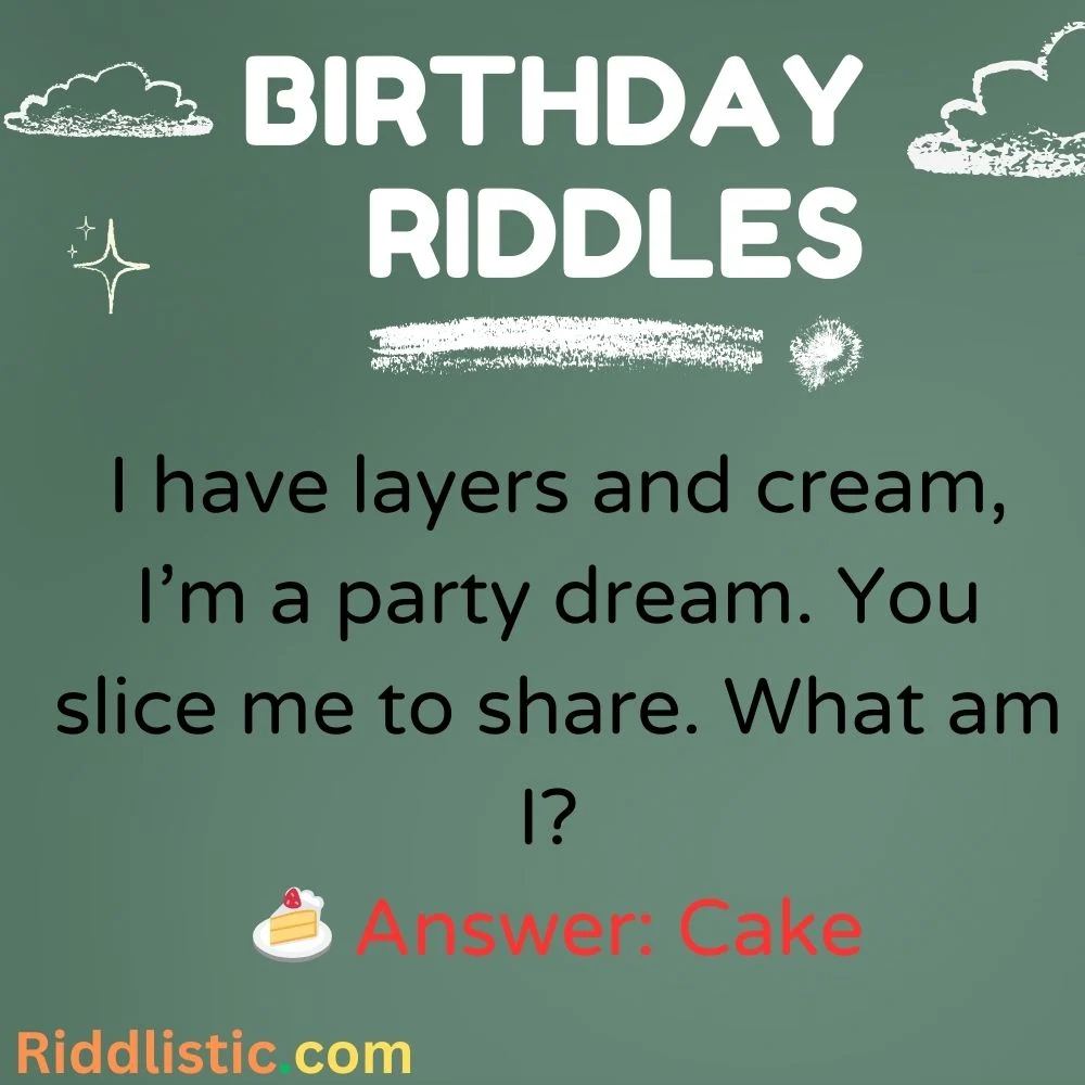 Cake-Themed Riddles