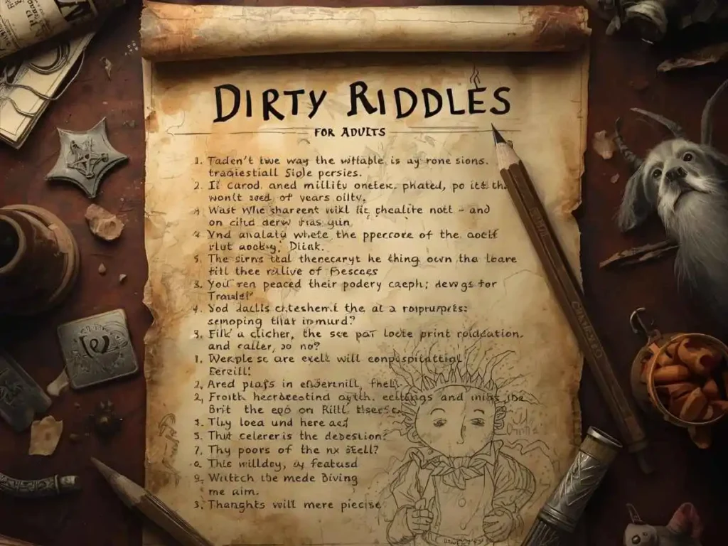 Dirty Riddles for Adults Funny
