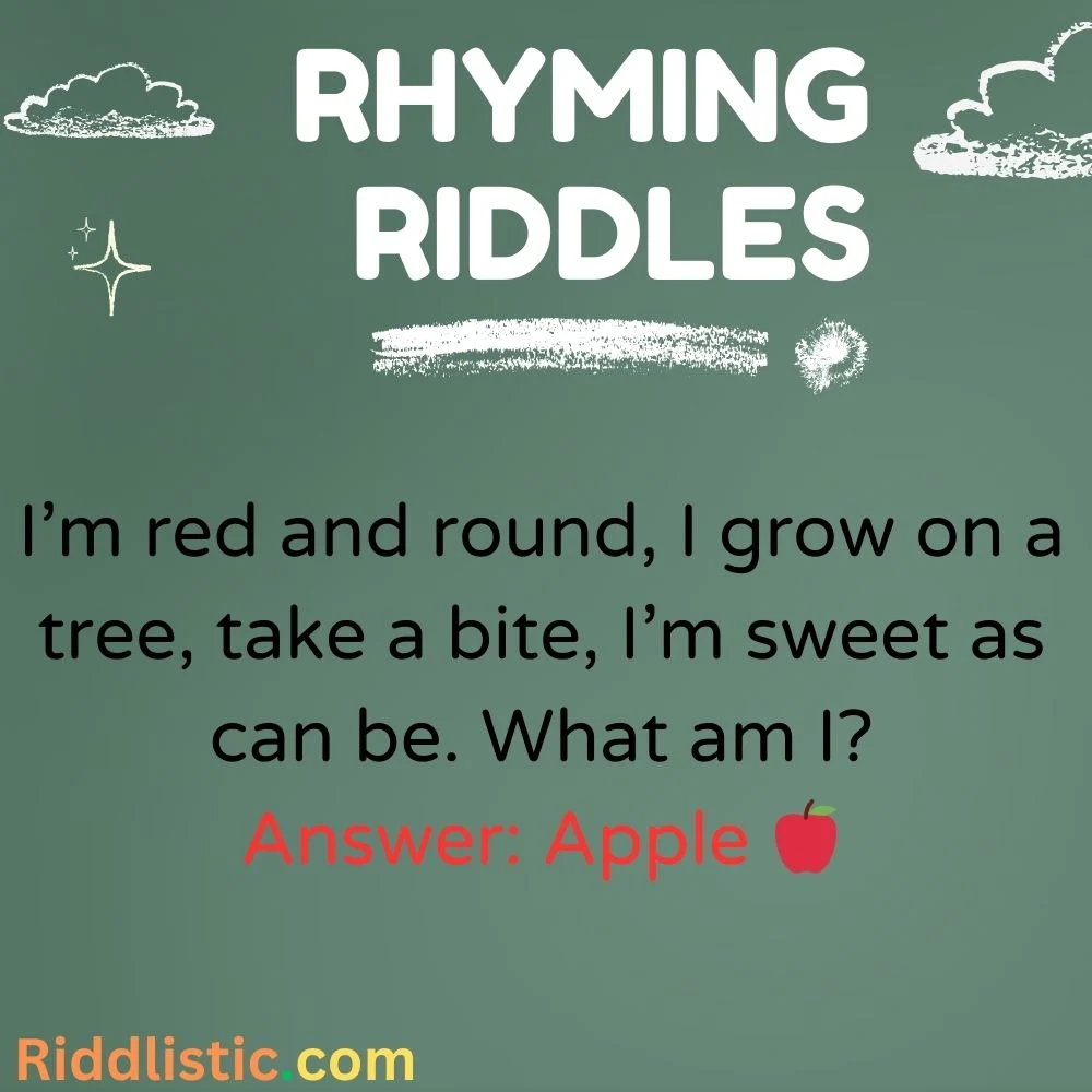 Food Rhyming Riddles