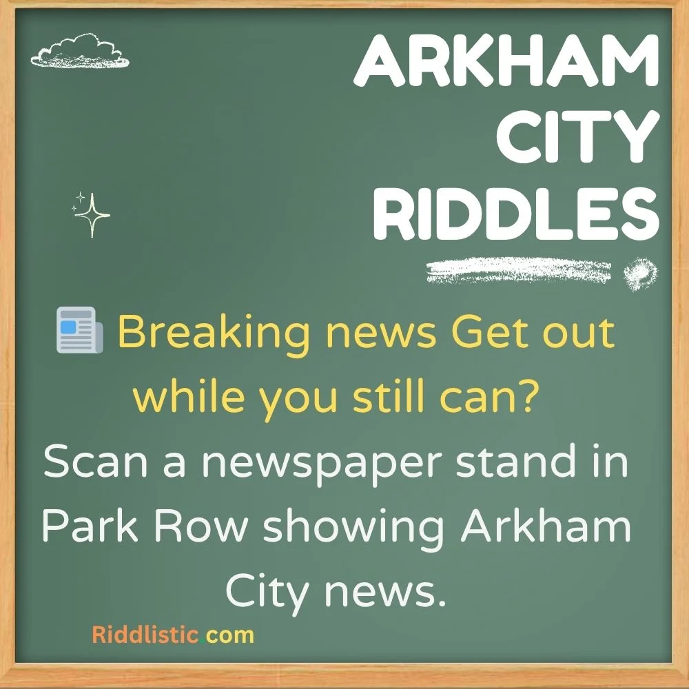 Park Row Riddles