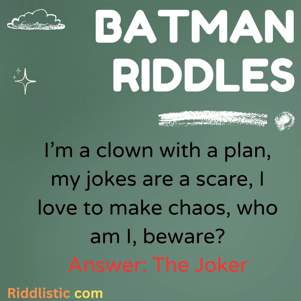 Batman Villain Brain Teasers