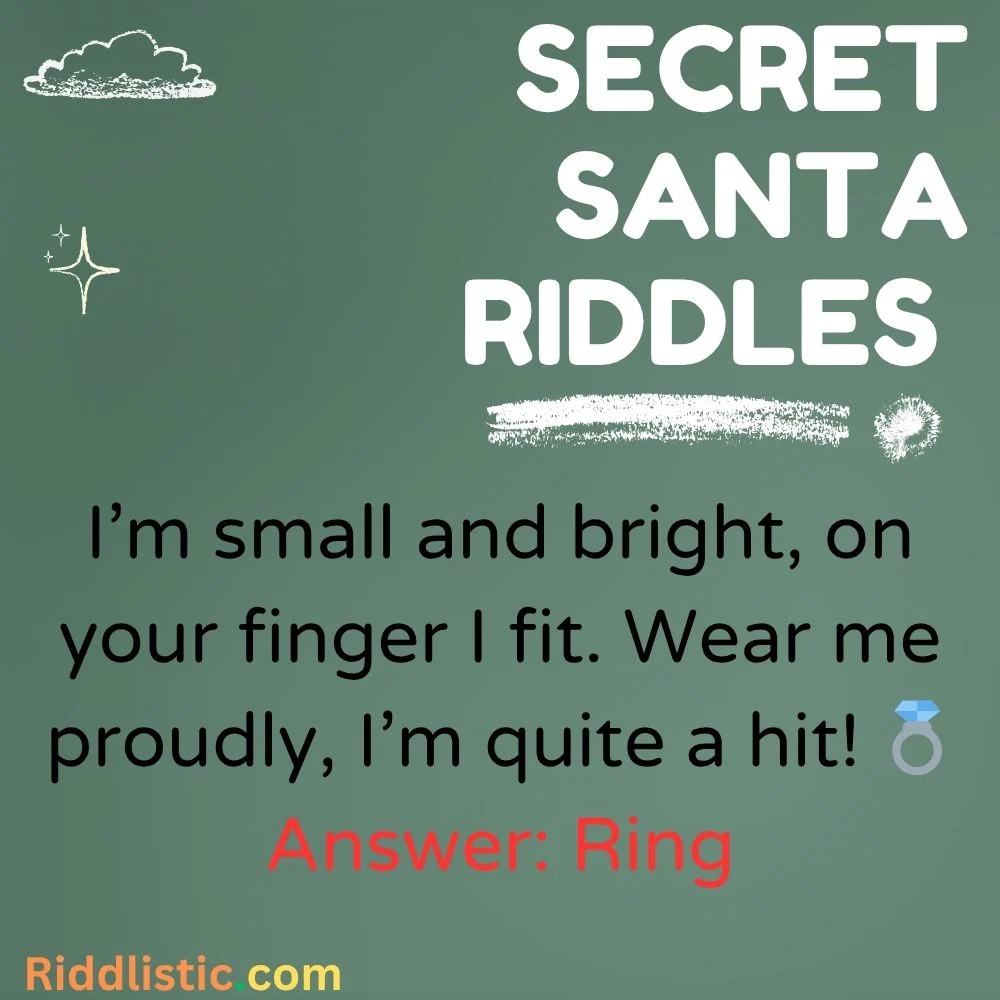 Gift Hint Secret Santa Riddles
