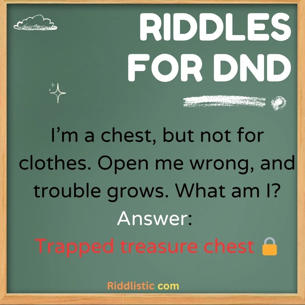 Riddles for Treasure Hunters