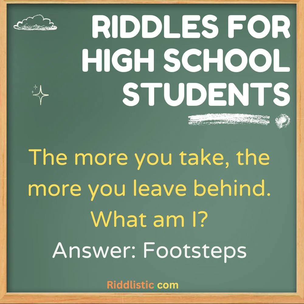 Best Riddles for High School Students
