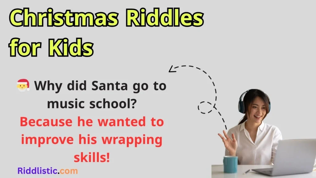🎅 Why did Santa go to music school? Christmas Riddles for Kids