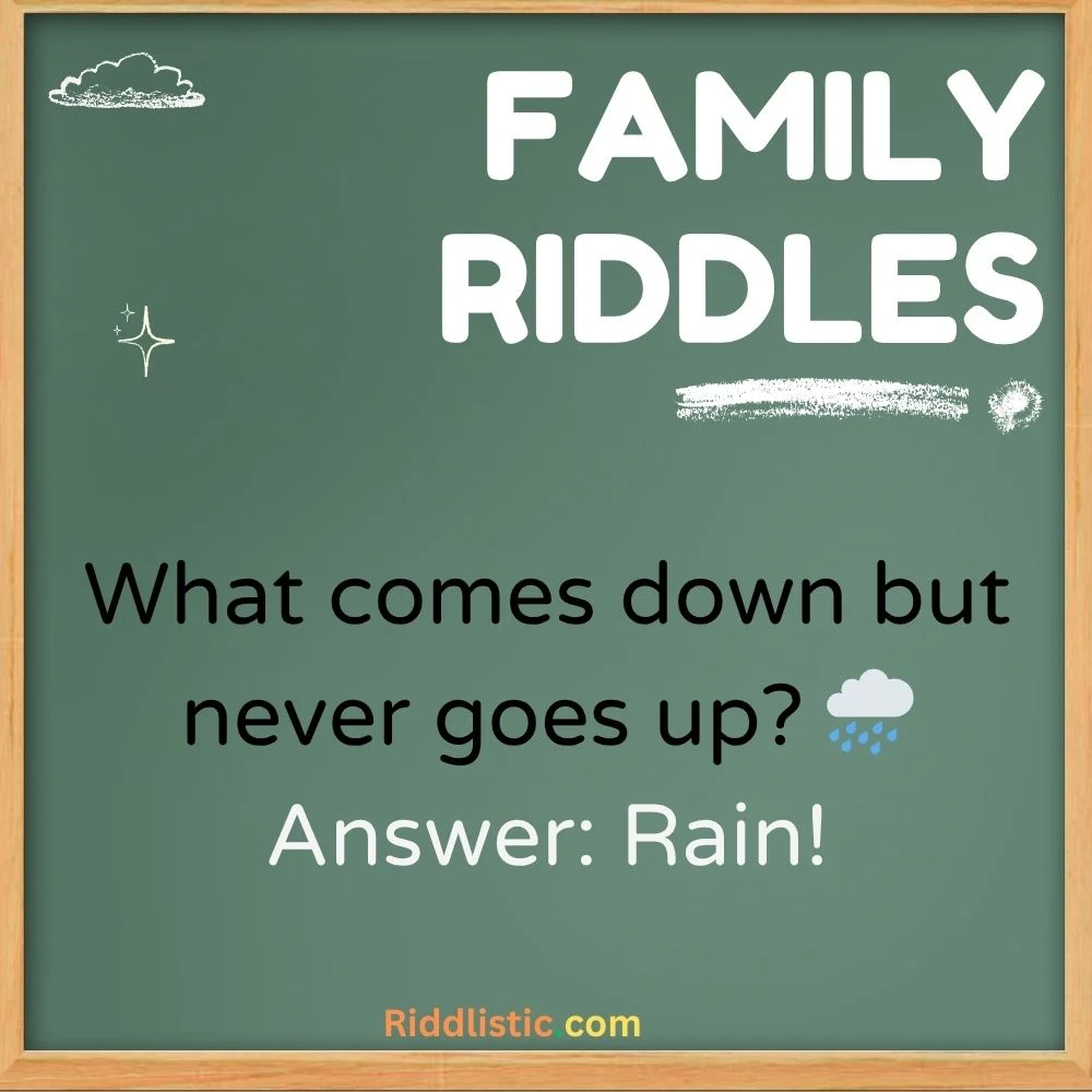 Easy Family Riddles for Kids