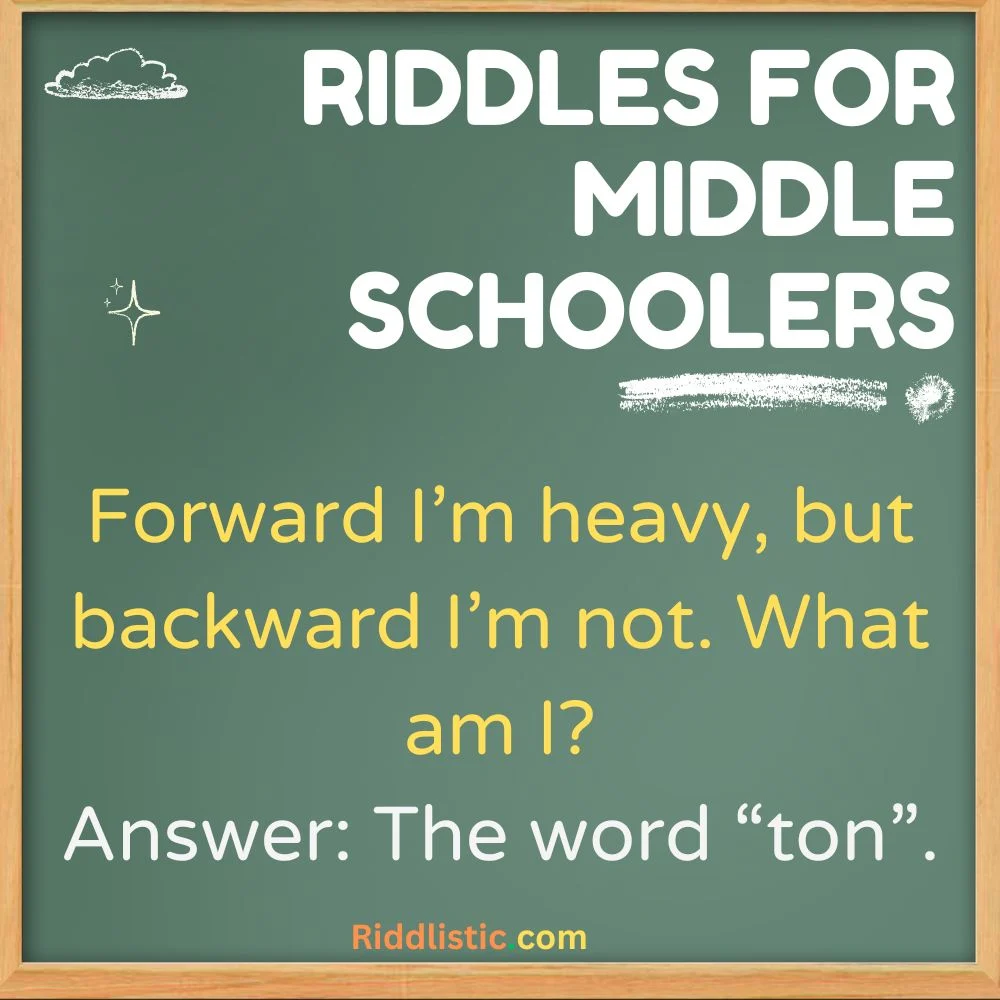 Hard Riddles for Middle Schoolers