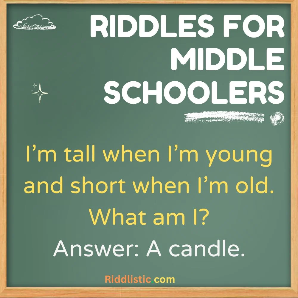 Riddles for Middle Schoolers with Answers
