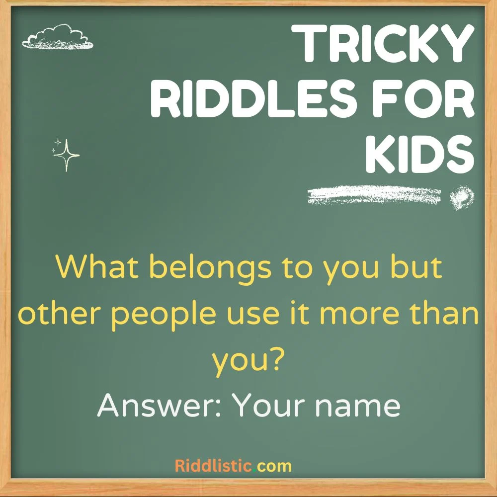 Tricky Riddles for Kids with Answers
